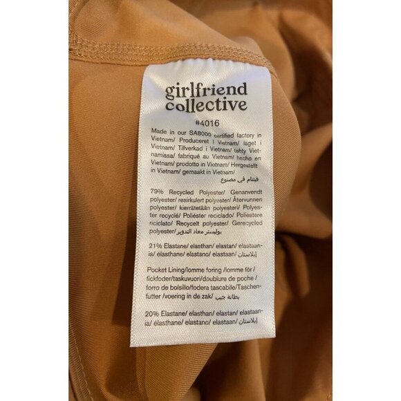 Girlfriend Collective Compression Leggings Pockets Orange Rust Size Small - Picture 4 of 4